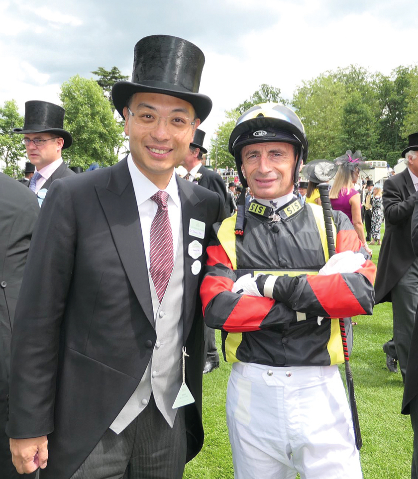 A keen horse breeder, Dr Hon racehorses have won 16 times, ridden by champion jockey Gerald Mosse (pictured)